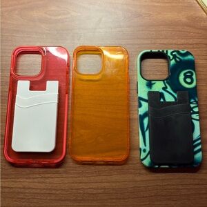 iPhone 13 Pro Max case bundle ( 3 cases ) very good condition